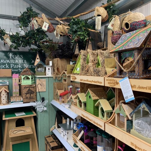 Bird feeders, Longstock Park Nursery