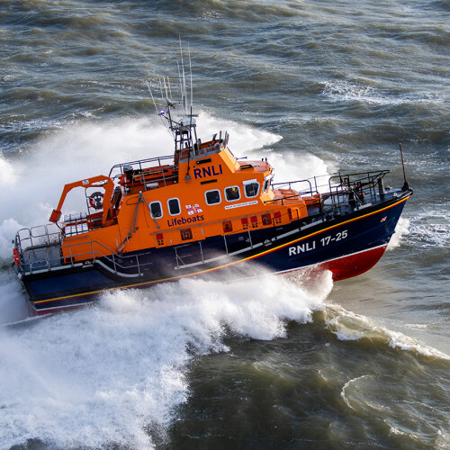 RNLI lifeboat at sea