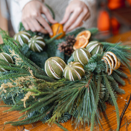 wreath making 