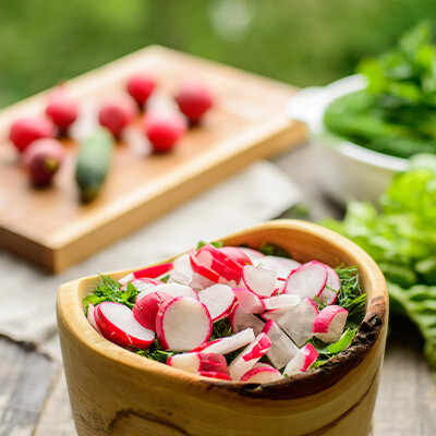 Greek salad from Leckford Estate