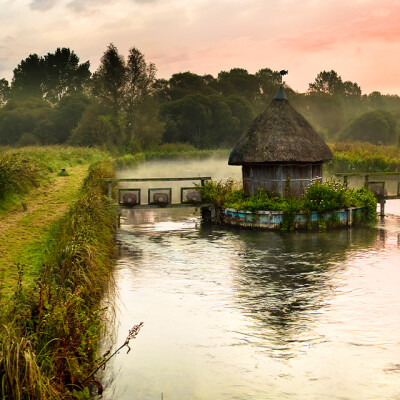 Misty river