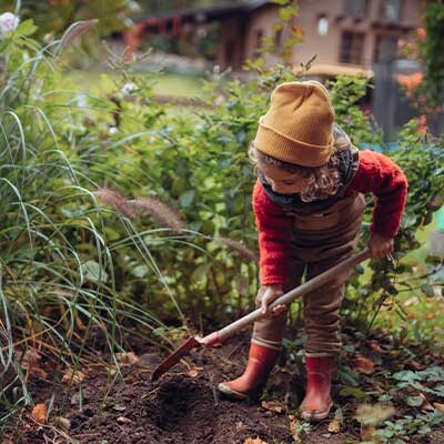 Child gardening